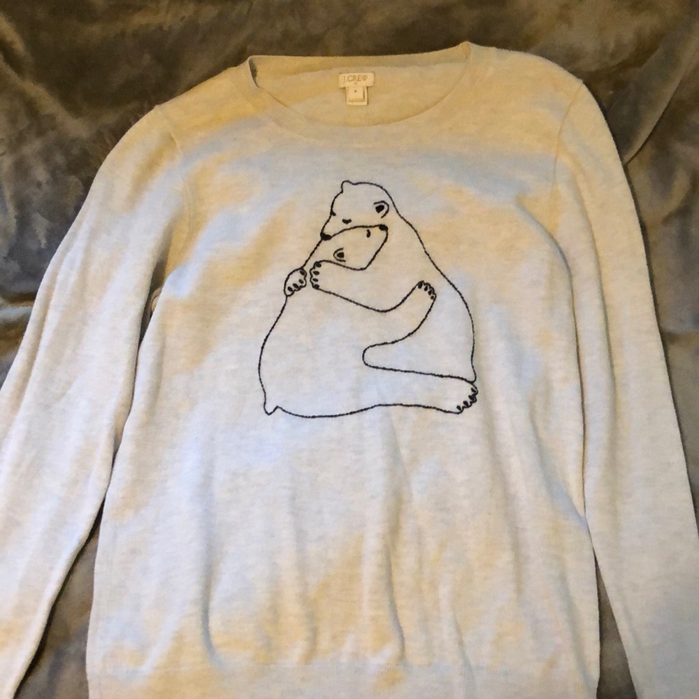 Gray long sleeve J crew shirt
